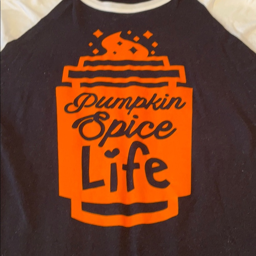 Women’s Pumpkin Spice Baseball Tee!